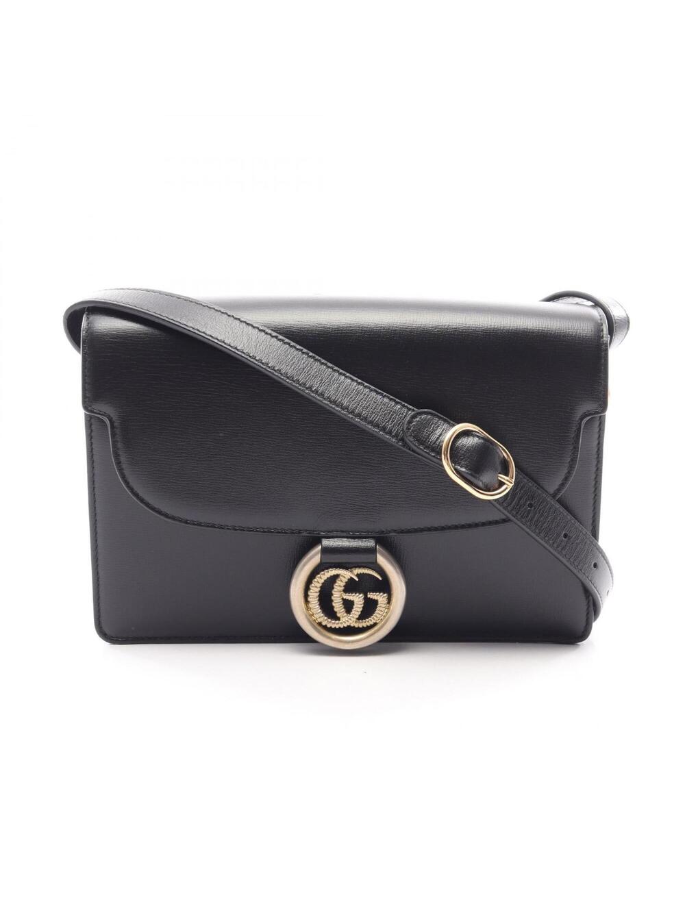 Gucci Gg Ring Shoulder Bag Leather #366807G10B